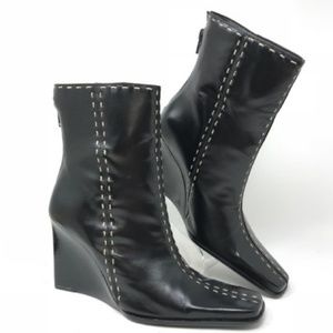❤VTG- Black Wedge Boots❤